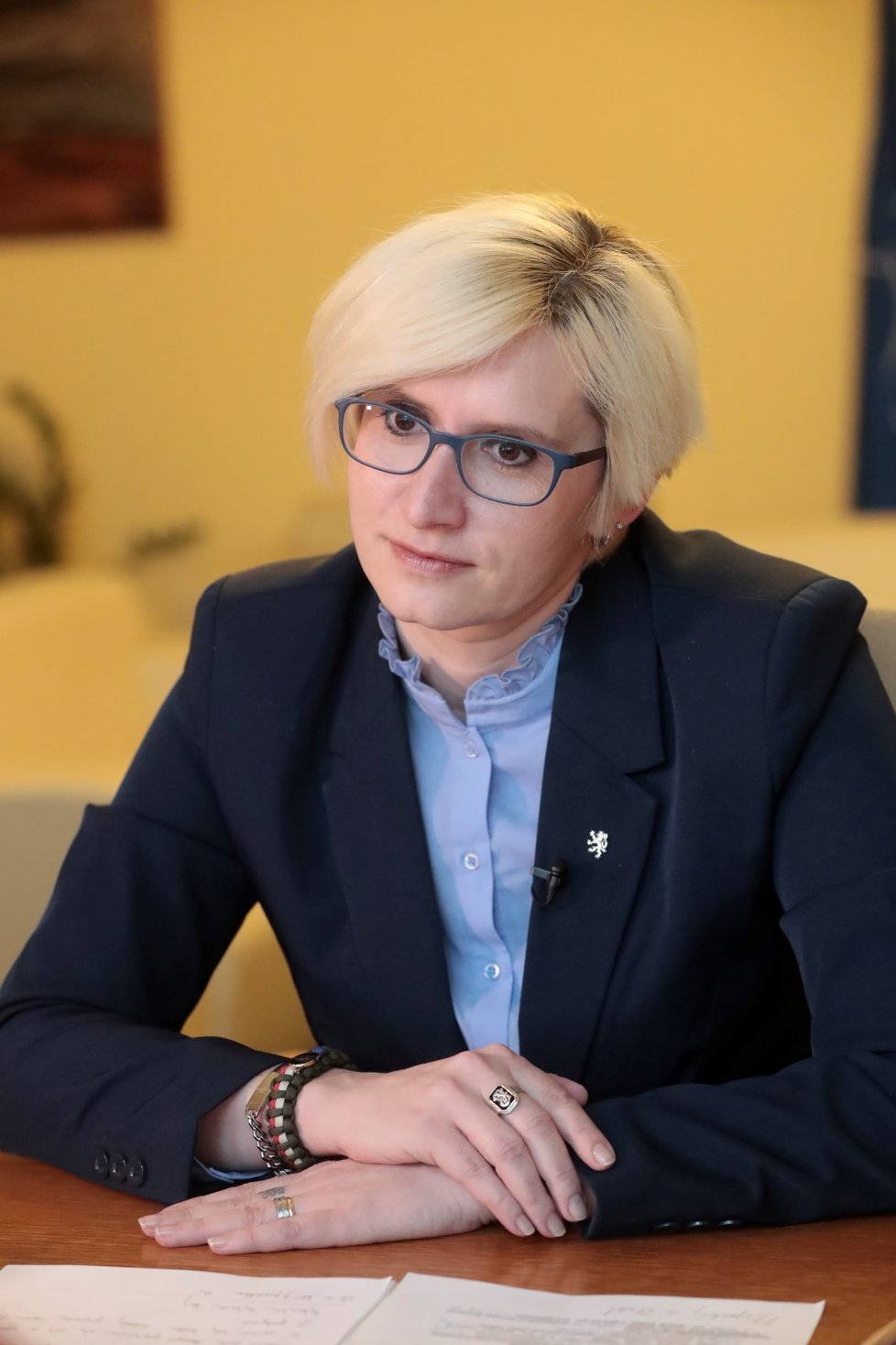 Karla Šlechtová při rozhovoru pro Blesk