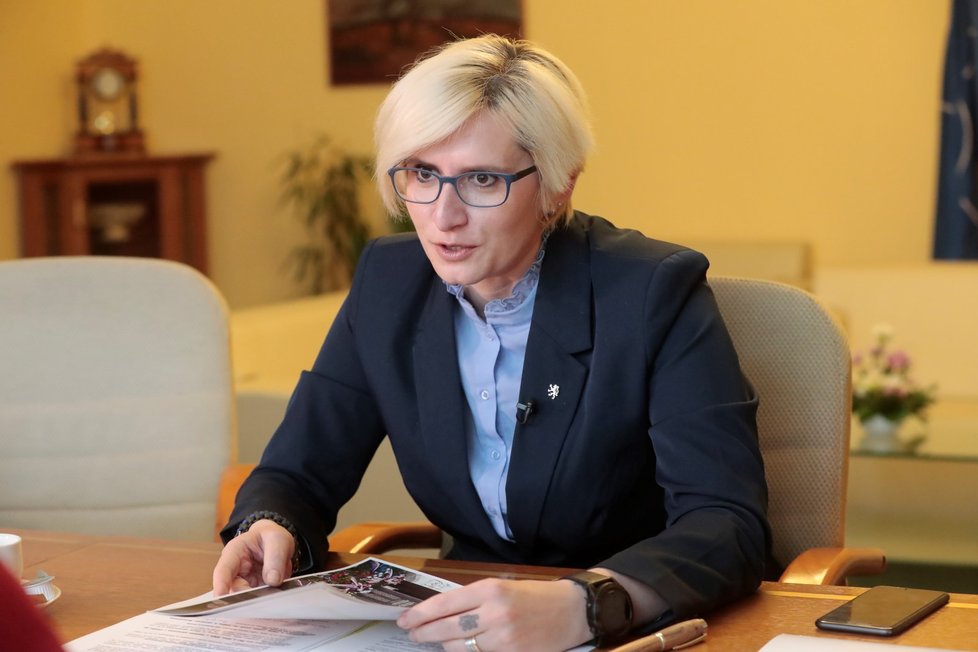 Ministryně obrany Karla Šlechtová (ANO(