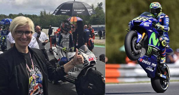 Trapas Šlechtové: Na MotoGP ji musel odstrkovat sám hvězdný Valentino Rossi