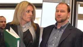 Manželé Kateřina a Jiří Šlégr se dnes sešli u soudu kvůli výši alimentů na dceru