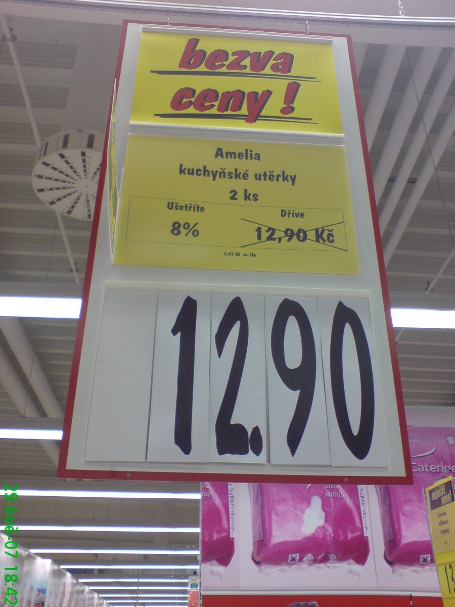 Sleva na utěrky - Kaufland Žatec