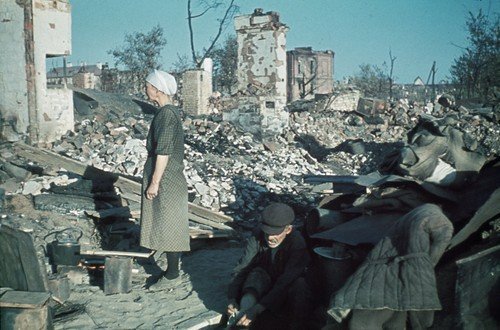 Archivní snímky ze Stalingradu v době bojů