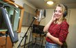 V posledních dnech Slováčková dodělávala písně ve studiu.