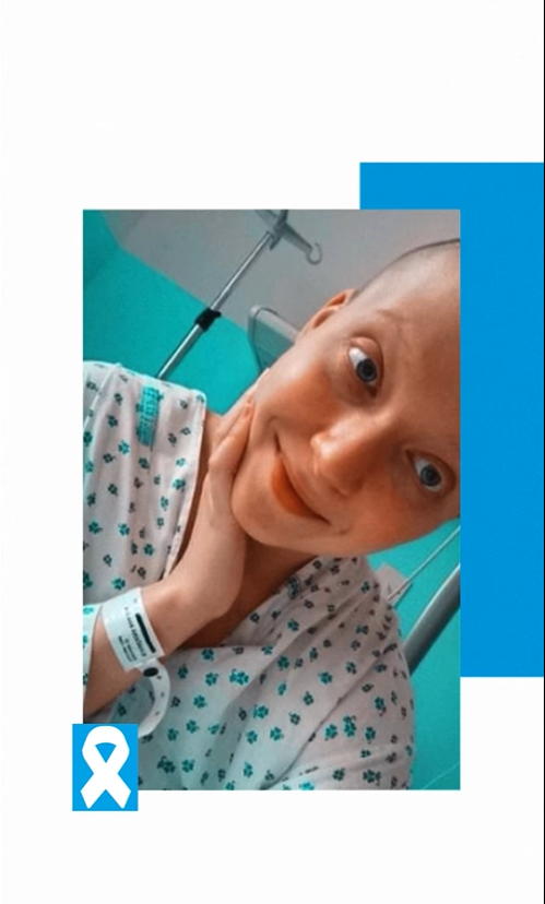 Anička Slováčková během své první léčby s rakovinou prsu