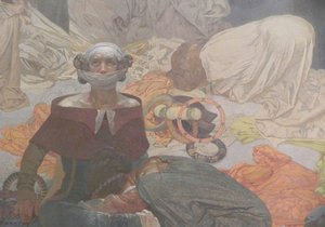 Cyklus 20 velkoplošných pláten Slovanská epopej vytvořil Alfons Mucha v letech 1910-1928.