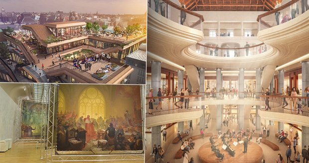Slovanská epopej by měla zamířit do paláce Savarin na Václavském náměstí, který rekonstruuje developerská společnost Crestyl.