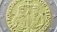 Slovenská euromince s motivem Konstantina a Metoděje