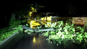 Slovenskem se v noci prohnala větrná smršť.