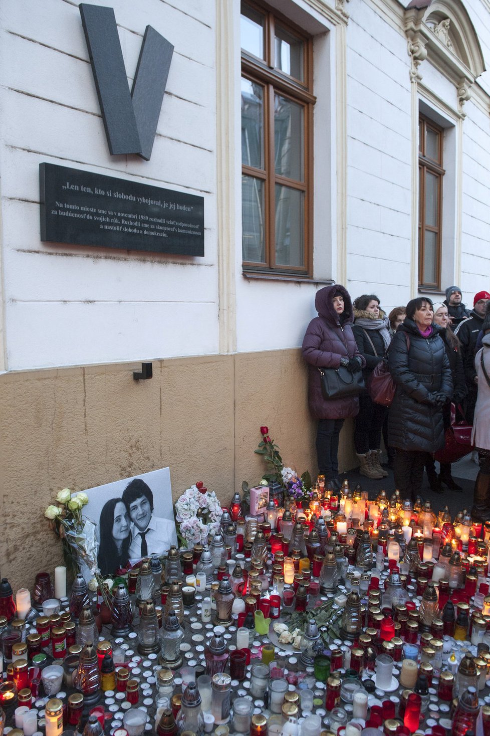 Slováci uctili Kuciakovu památku i poslední únorový den.