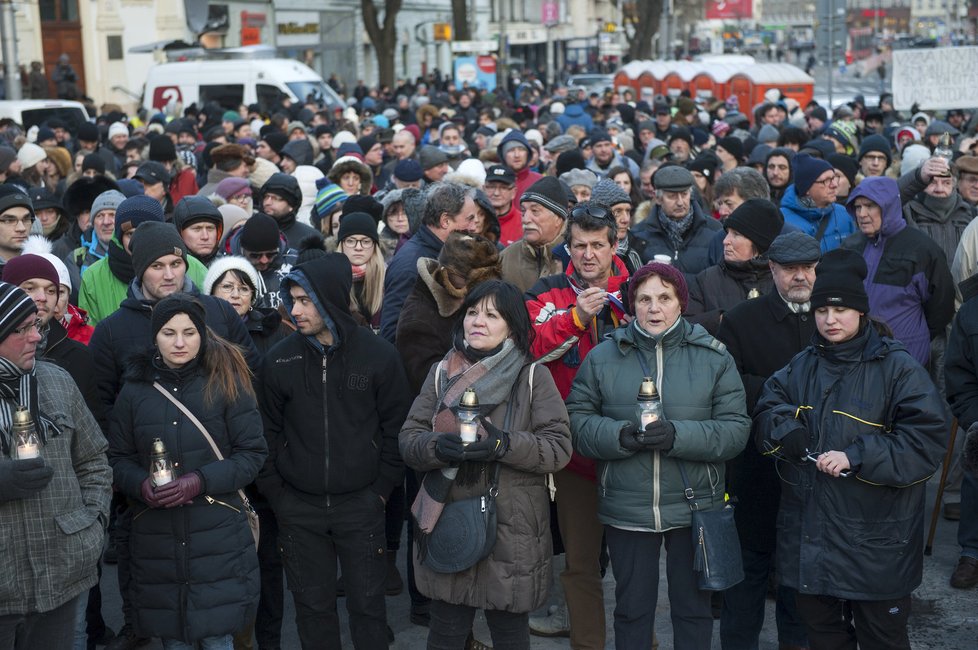 Slováci uctili Kuciakovu památku i poslední únorový den