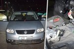 Automobil VW Touran, ve kterém slovenská policie nalezla dva Čechy.