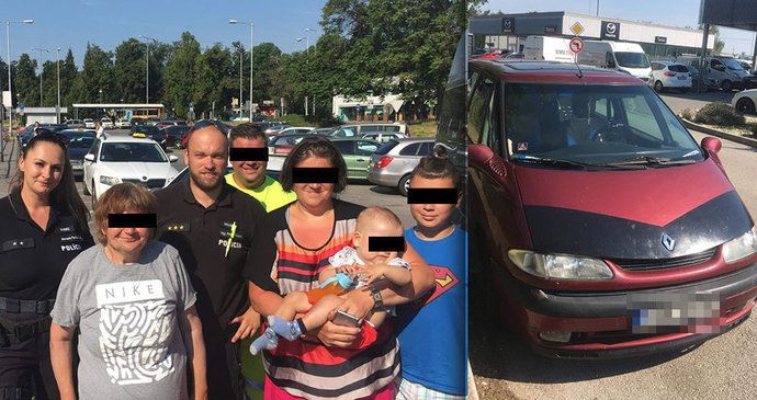 České rodině s dětmi se na Slovensku porouchalo auto. Policie jim pomohla se dostat v pořádku domů.
