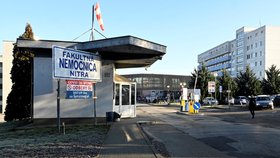 Fakultní nemocnice ve slovenské Nitře během epidemie covidu-19 (11. 1. 2021)