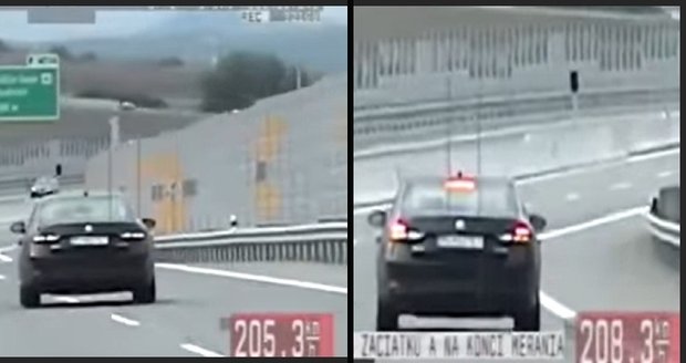Pirát silnic se řítil po dálnici D1 rychlostí 200 km/h: Za volantem přitom neměl co dělat