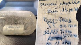 Neuvěřitelná náhoda při opravě budovy: Láhev se vzkazem našli přesně na den po 50 letech!