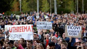 Slováci opět vyšli do ulic kvůli loňské vraždě novináře Kuciaka (20. 9. 2019)