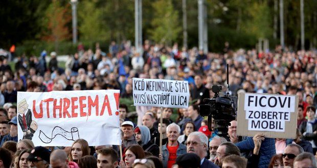 Slováci si připomněli vraždu novináře Kuciaka a jeho Martiny. Vláda prý selhává