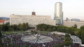 Slováci opět vyšli do ulic kvůli loňské vraždě novináře Kuciaka (20. 9. 2019)