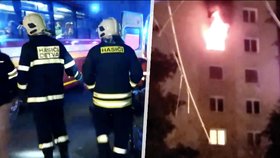Slovenští hasiči likvidovali požár panelového bytu ve městě Detva.
