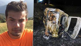 Student Filip (†18) uhořel zaklíněný v autě, se kterým havaroval jeho kamarád.