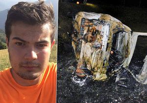 Student Filip (†18) uhořel zaklíněný v autě, se kterým havaroval jeho kamarád.