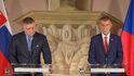 Tisková konference premiérů Andreje Babiše a Roberta Fica po společném jednání vlád České Republiky a Slovenska (31. 3. 2026) Tisková konference premiérů Andreje Babiše a Roberta Fica po společném jednání vlád České Republiky a Slovenska (31. 3. 2026)