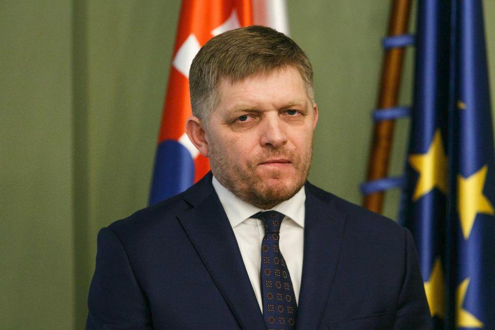 Slovenský expremiér Robert Fico po posledním jednání koaliční rady.