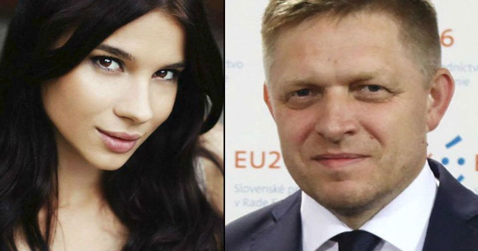 Slovenský premiér Robert Fico a Mária Trošková.