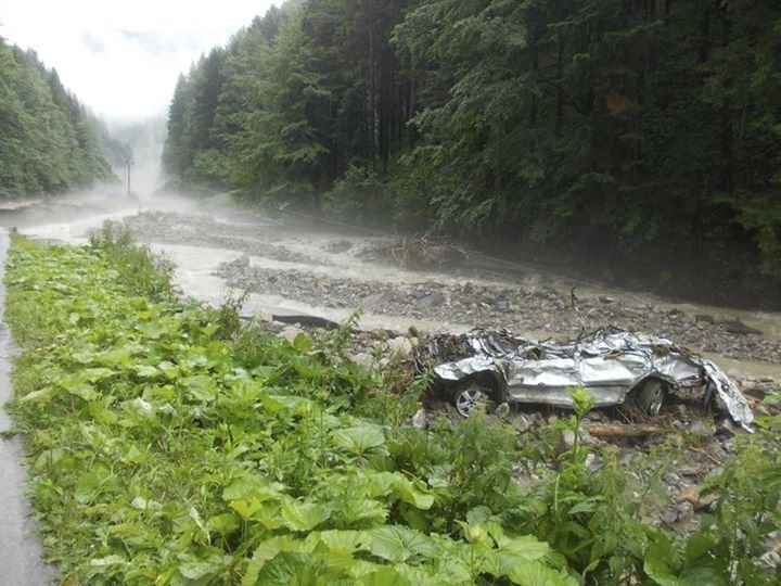 Obrázky zkázy z Vrátné doliny na Slovensku