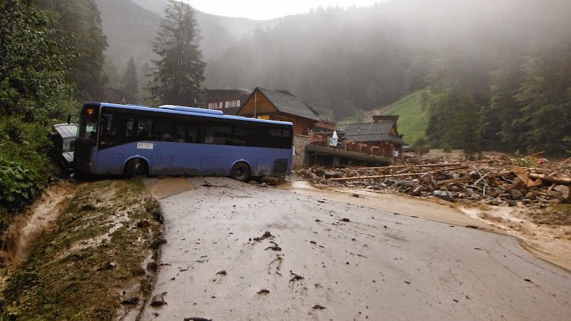 Bouře a přívalové deště zasáhly turisty oblíbenou část Malé Fatry