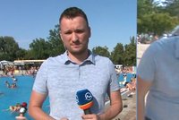 Hrůza v reportáži o extrémním vedru: Moderátor zkolaboval v přímém přenosu!