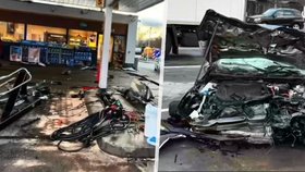 Řidič na Slovensku vletěl na čerpací stanici, škoda dosahuje téměř 5 milionů korun.