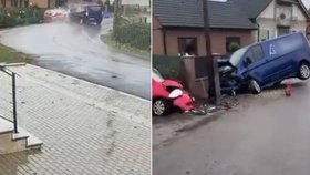 Policie zveřejnila děsivé video srážky dodávky s osobákem