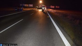 Děsivou nehodu u slovenské Levice nepřežili tři mladí lidé.