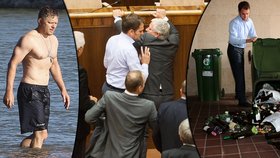 Ve slovenském parlamentu došlo k bitce. Opoziční poslanci tvrdí, že jejich vládní oponenti ze strany premiéra Fica (vpravo) byli posilněni alkoholem!