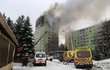 Výbuch plynu ve slovenském paneláku