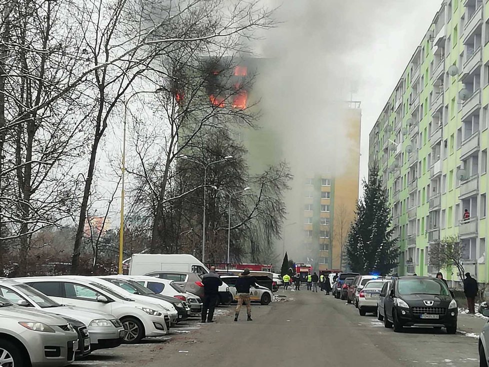 Výbuch plynu ve slovenském paneláku