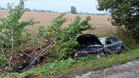 Při nehodě na jihu Slovenska se srazila tři auta s kamionem. Tři lidé zemřeli. (29. 9. 2021)
