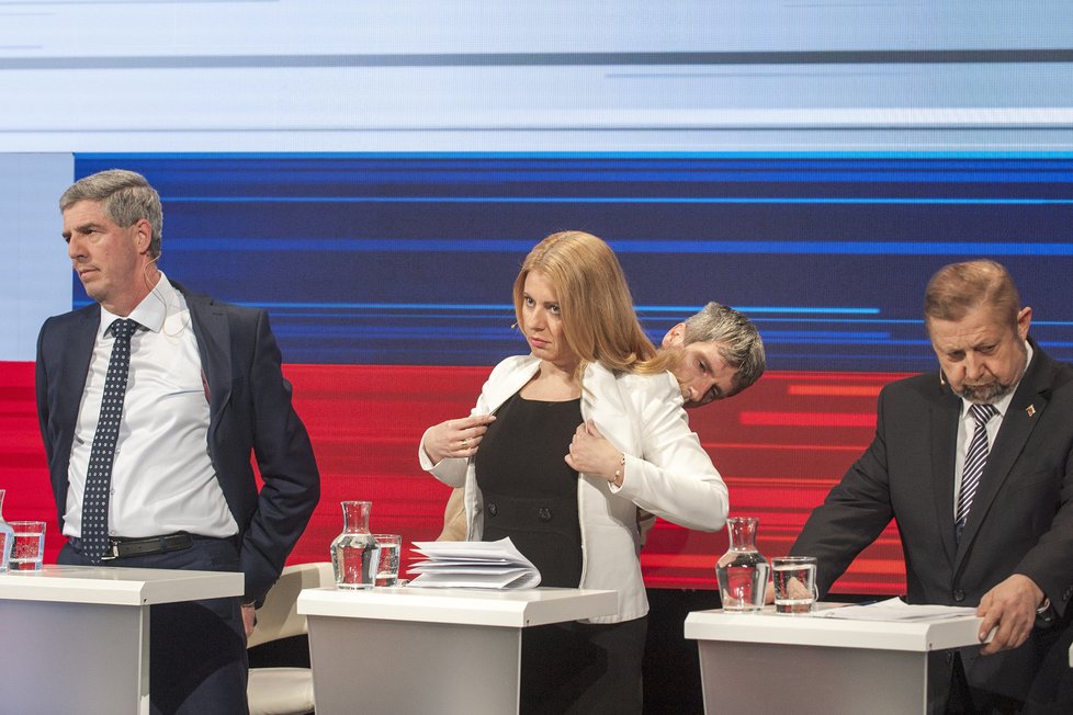 Slovensko čekají prezidentské volby. Na snímku kandidáti Béla Bugár, Zuzana Čaputová, Štefan Harabin.