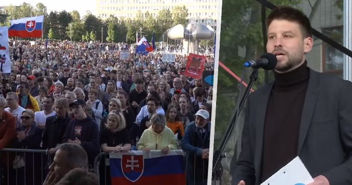„Není nám to jedno.“ Tisíce Slováků demonstrují proti Ficově snaze zrušit veřejnoprávní televizi