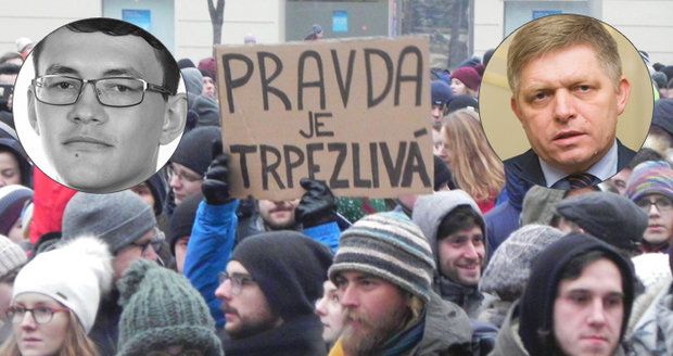 Den protestů kvůli vraždě Kuciaka. „Hrozí útoky na veřejné budovy, “ varuje Fico