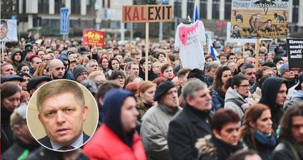 „Fico do basy!“ udeřili Slováci po vraždě Kuciaka. Premiér chce udržet koalici