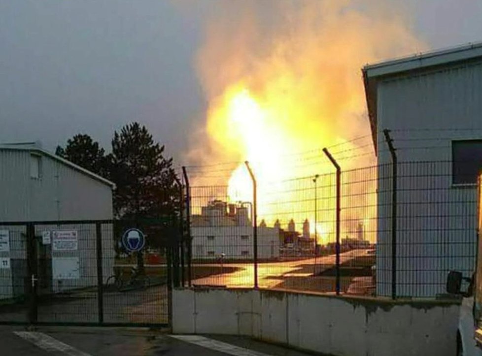 Mohutná exploze u slovenských hranic.