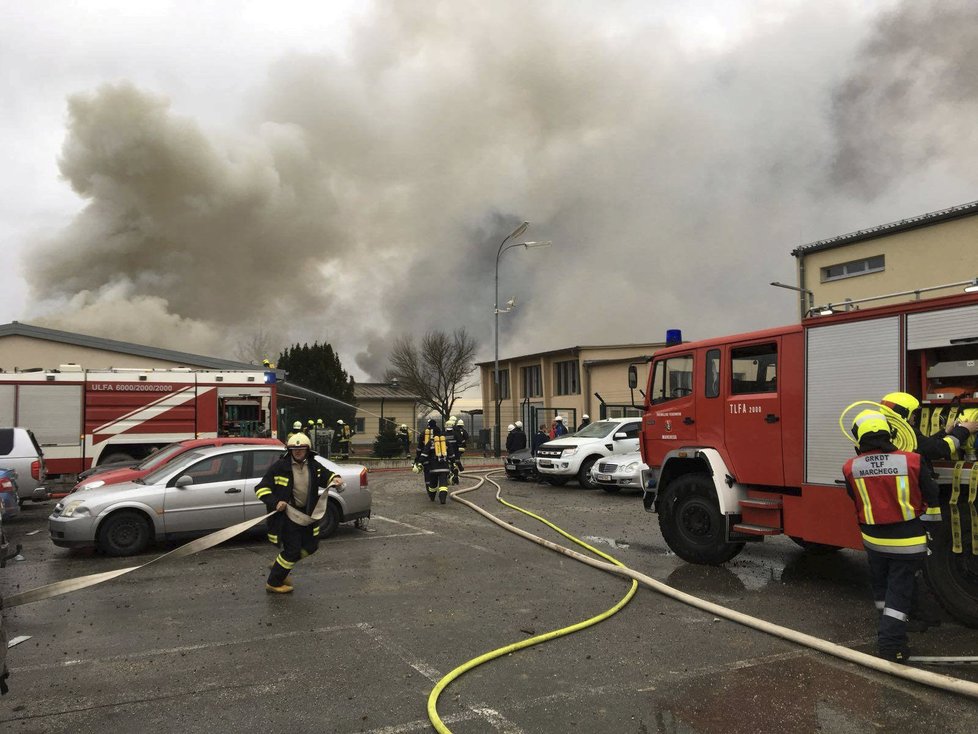 Mohutná exploze u slovenských hranic.