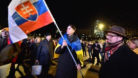 Slováci vyšli do ulic, protestují proti vládě. (12.12.2023)