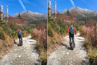 Další exot v Tatrách: Turista sjížděl hory na elektrické jednokolce!