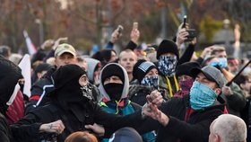 Protivládní demonstrace na Slovensku (17. 11. 2020)