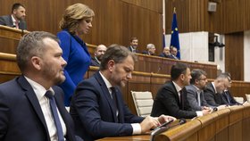 Jednání slovenské sněmovny o nedůvěře vládě Eduarda Hegera (15.12.2022)