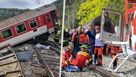 Srážka rychlíků na Slovensku.