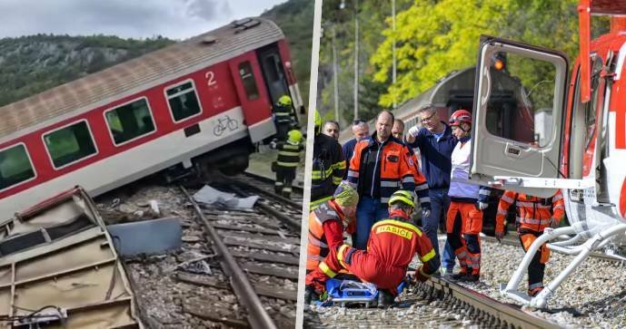 Srážka rychlíků na Slovensku.